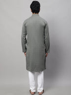 Even Apparels Multi Pure Cotton Kurta With Band Collar - Distacart