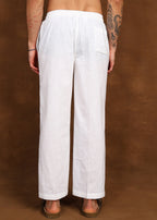 Fabmade Ivory Drift Linen Pyjama