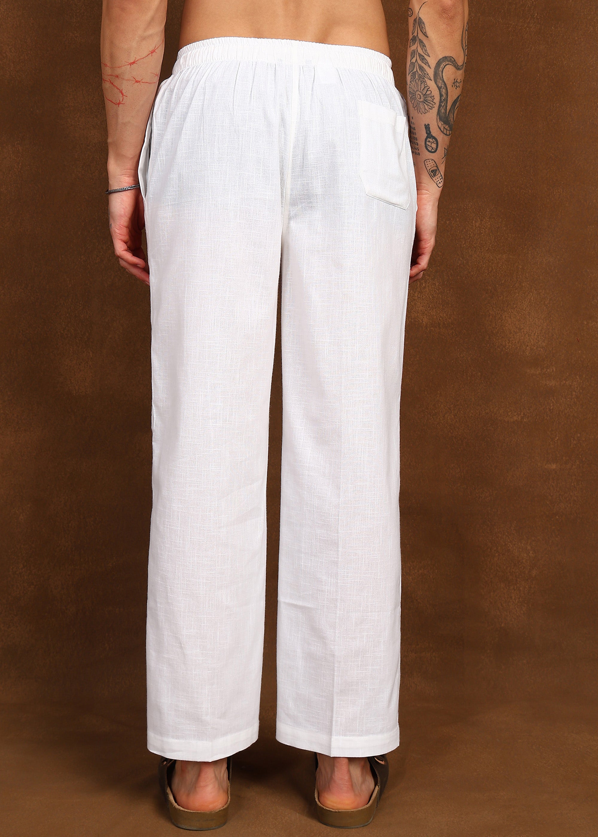 Fabmade Ivory Drift Linen Pyjama