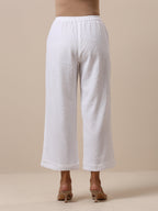 trueBrowns Cotton White Weave Pant
