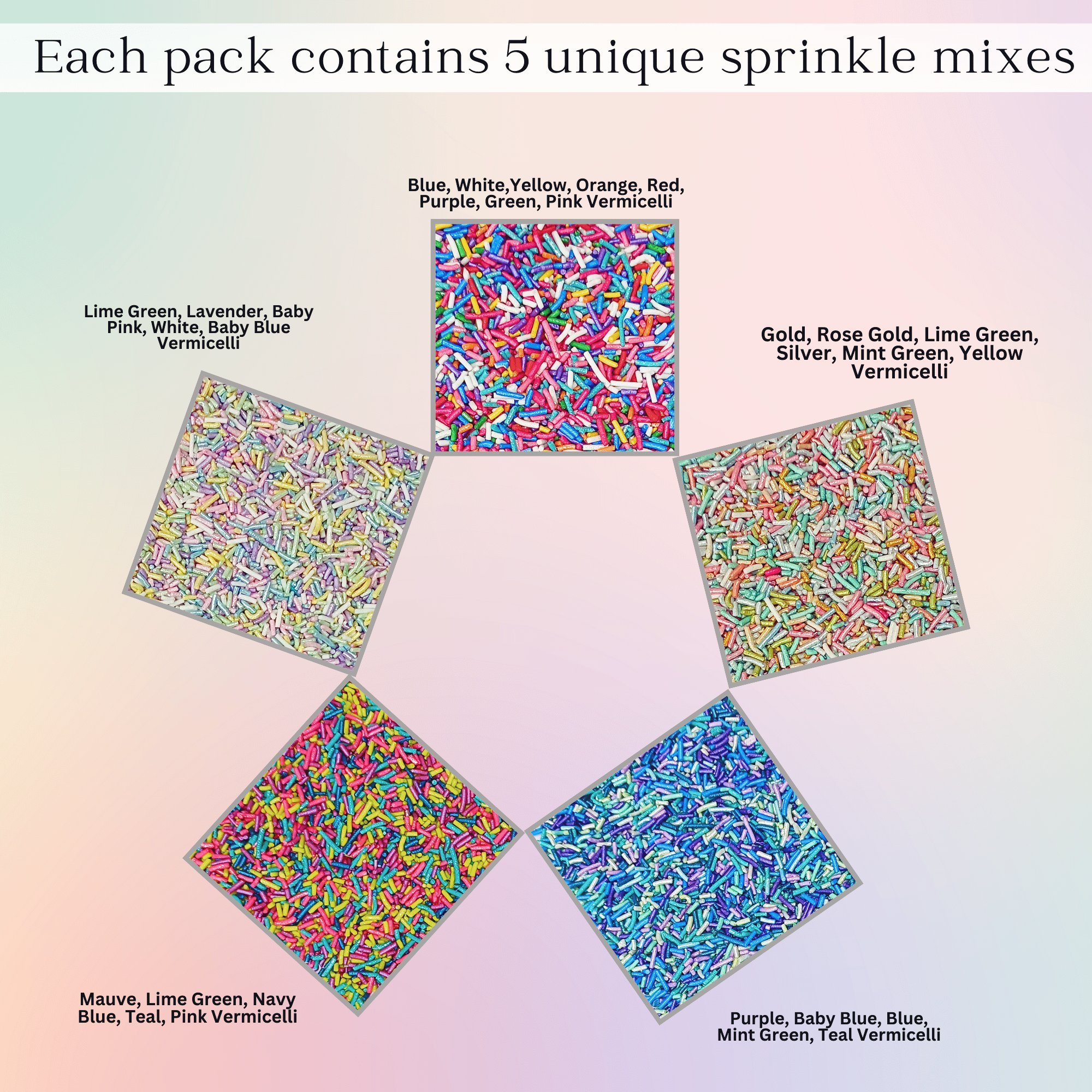 confect rainbow magic sprinkles mix colourful celebration sprinkles for cake decor 140 gms rainbow sprinkles 01