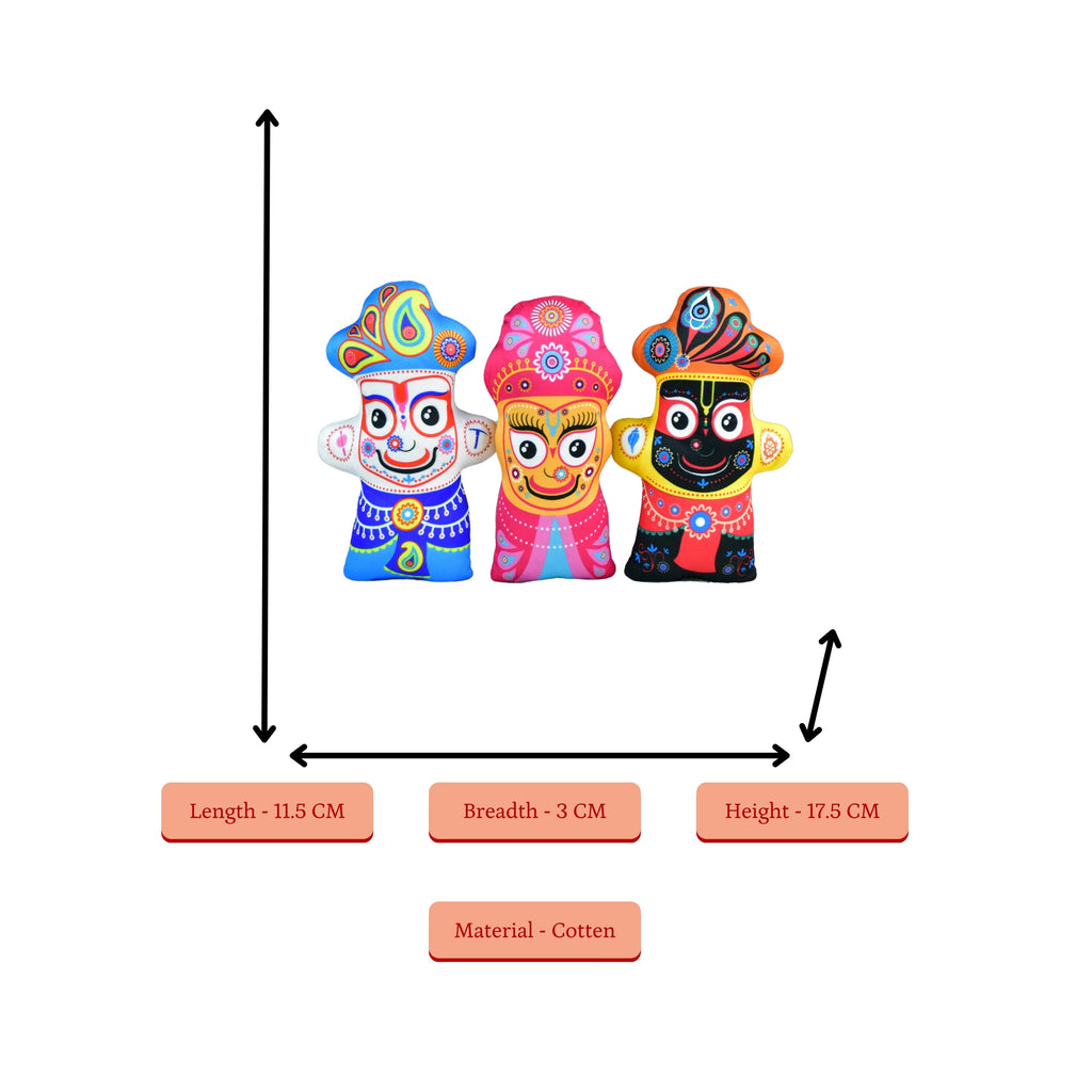 Sowpeace Stitched Cotton Jagannath Trio - Distacart