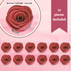 sugar roses for cake cupcake decoration magenta 120 gms