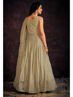 Myra Pista Real Georgette Designer Gown Style Suit - Distacart