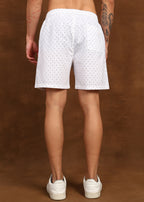 Fabmade Micro Print Casual Shorts