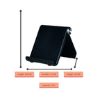 Sowpeace Trendy Adjustable Silver Tablet Stand with Black Hinges - Distacart