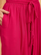 InWeave Fuchsia Solid Harem Pant