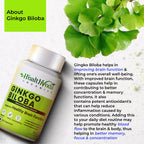 Health Veda Organics Ginkgo Biloba Capsules - Distacart