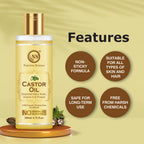 Nuerma Science Castor Oil For Skin & Body | Hydrating & Soothing Massage Oil
