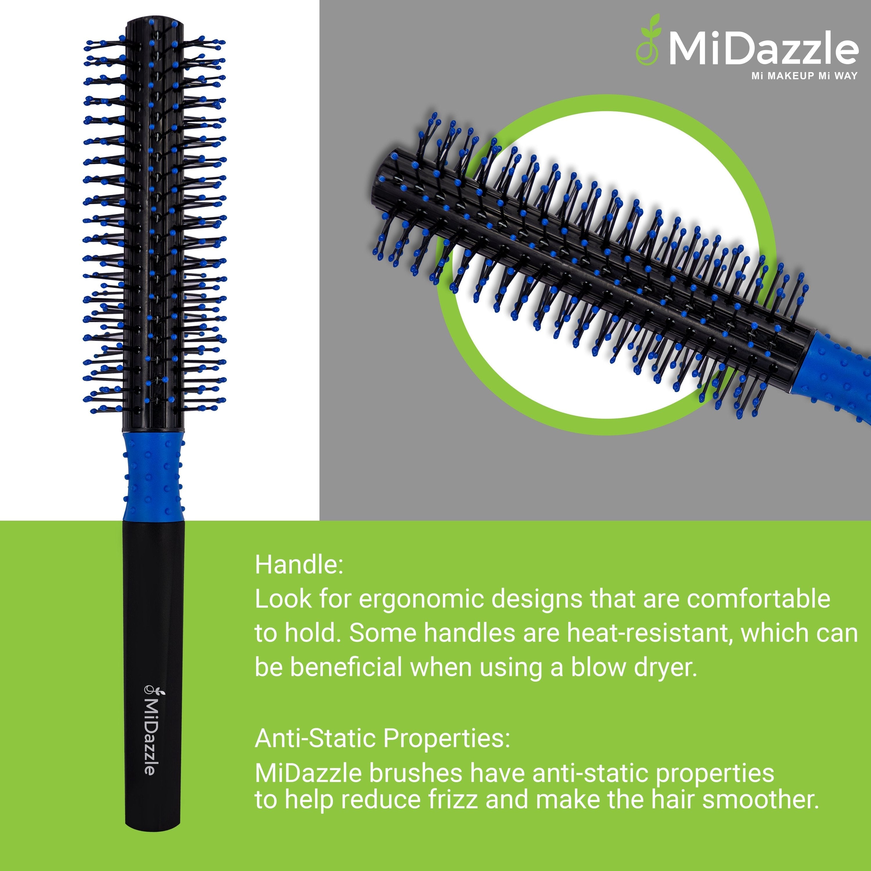 MiDazzle Hair Brush (Sleek) MIHB0035 - Distacart