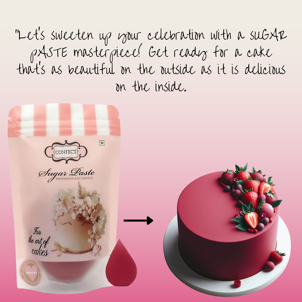 confect burgundy sugarpaste br b 250 gms b