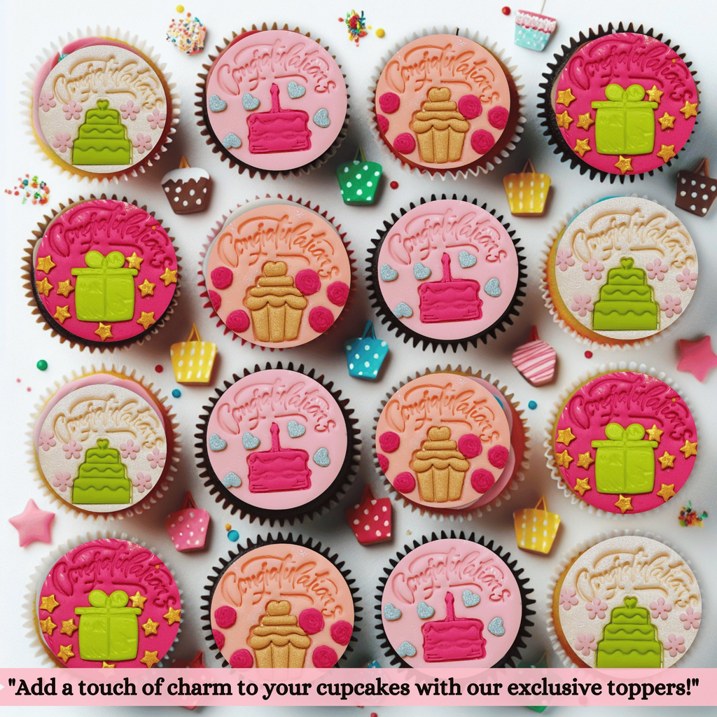 confect celebration toppers for cakes cupcakes celebration toppers for cupcake cake decoration 100gms ct 08