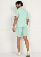 Fabmade Mint Breeze Linen Co-Ord Set