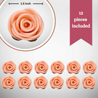sugar roses for cake cupcake decoration peach 120 gms