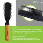 MiDazzle Hair Brush (Wooden) MIHB0036