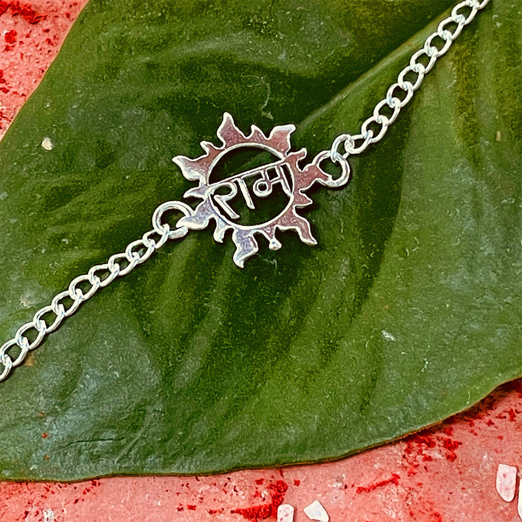 trueBrowns 925 Sterling Silver Ram Silver Chain Rakhi - Distacart