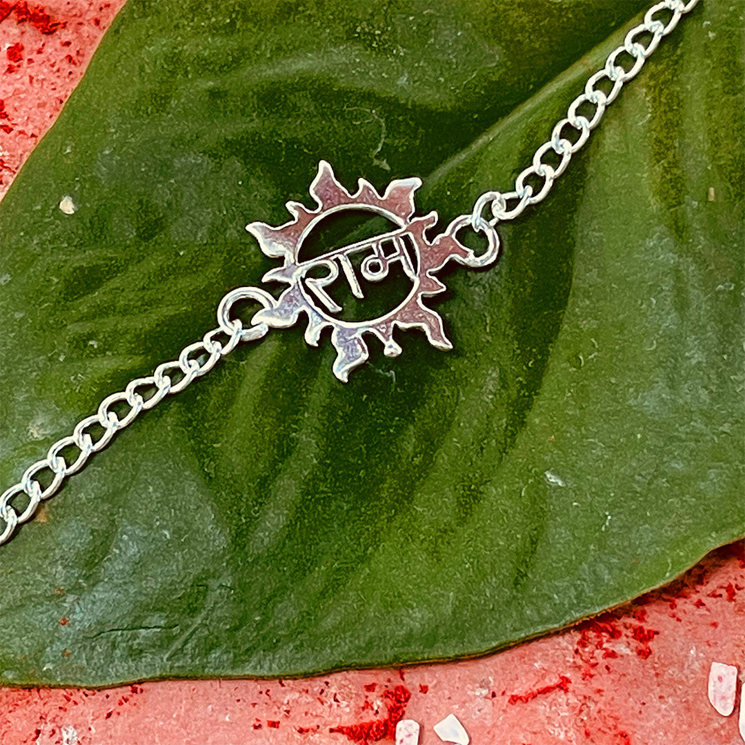 trueBrowns 925 Sterling Silver Ram Silver Chain Rakhi - Distacart