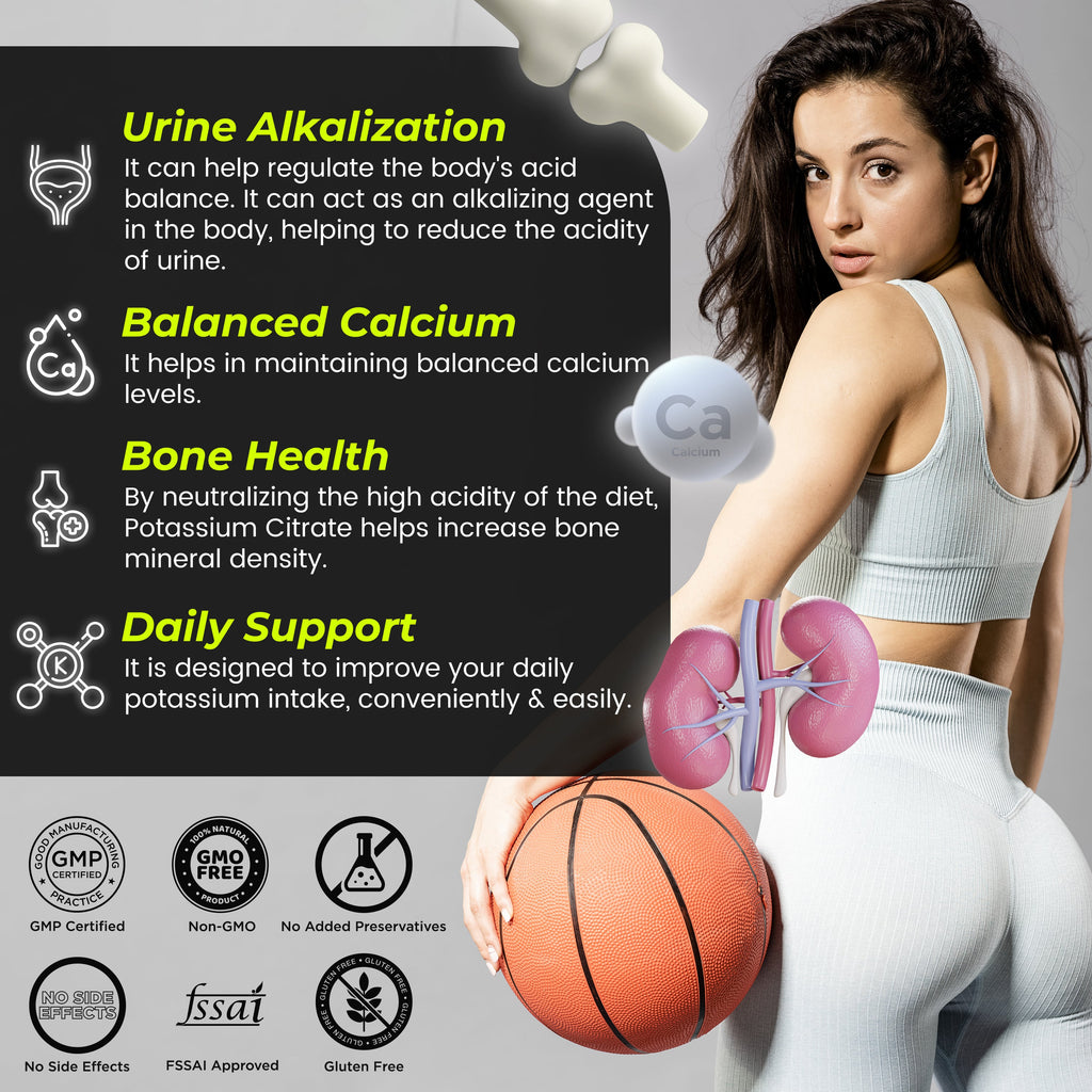 Health Veda Organics Potassium Citrate Tablets - Distacart