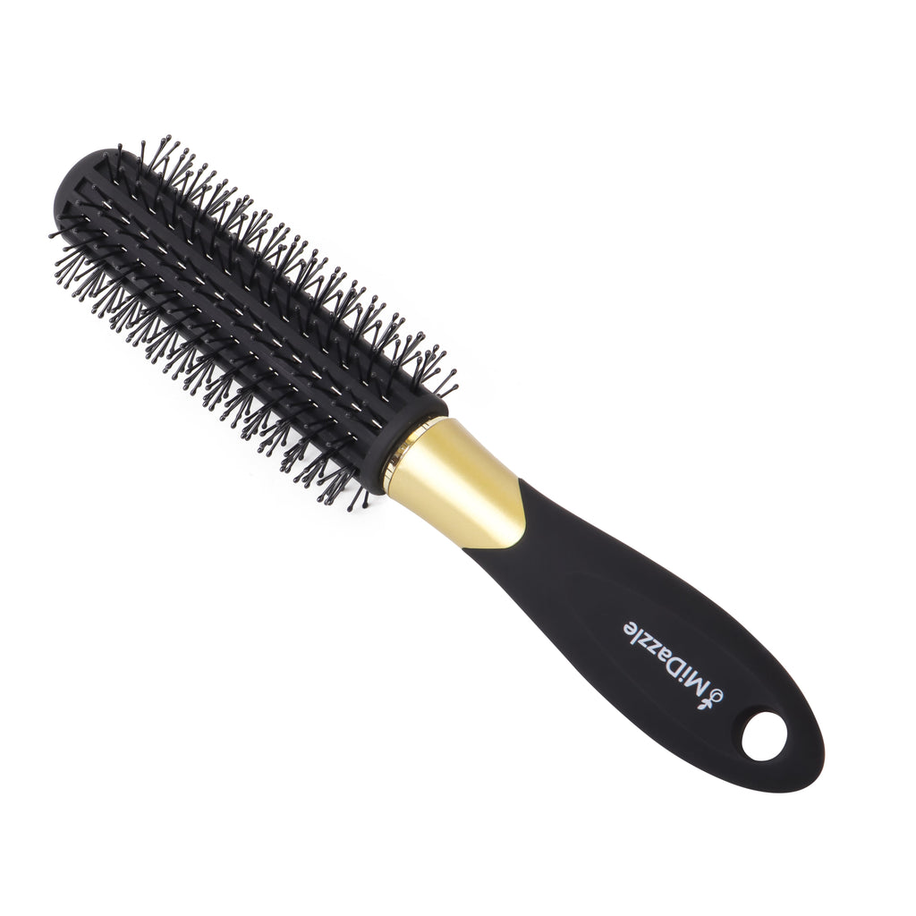 MiDazzle Hair Brush (Black & Gold) MIHB0031 - Distacart