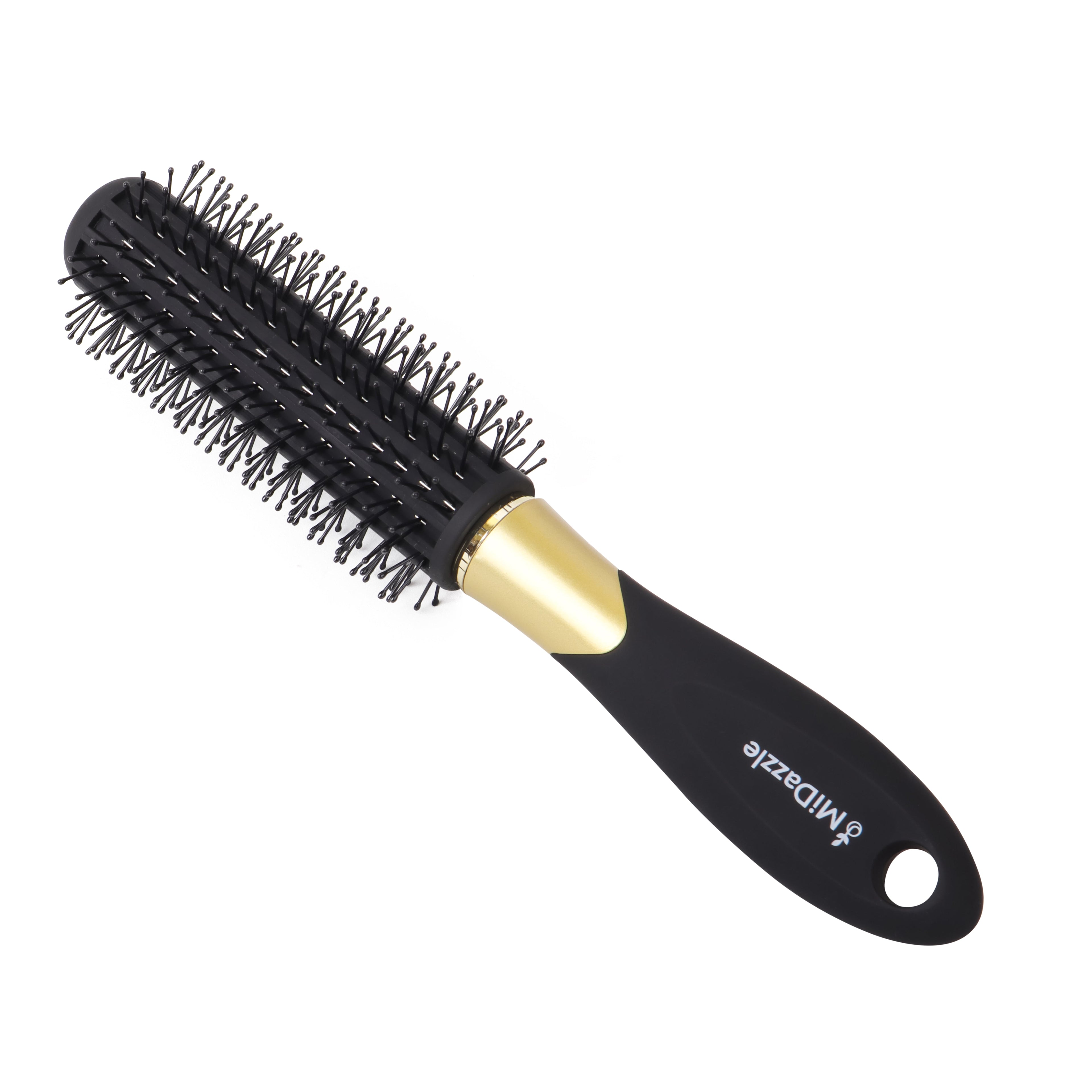 MiDazzle Hair Brush (Black & Gold) MIHB0031 - Distacart