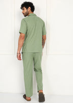 Fabmade Sage Flow Linen Co-Ord Set