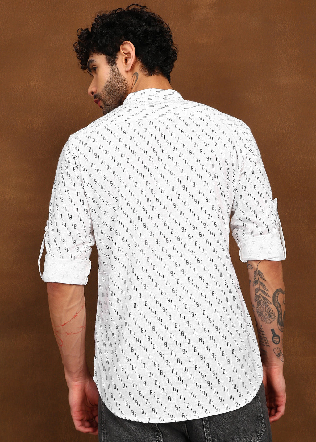 Fabmade Urban Dot Linen Shirt