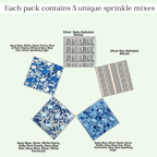 confect boys baby shower sprinkles gender reveal sprinkles baby blue sprinkles for cake cupcake decorating pack of 5 baby shower 35