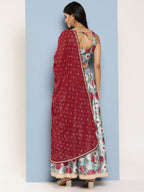 Ahalyaa Printed Ready to Wear Lehenga & Blouse With Dupatta