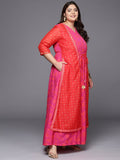 Ahalyaa Plus Size V-neck Maxi Ethnic Dress - Distacart