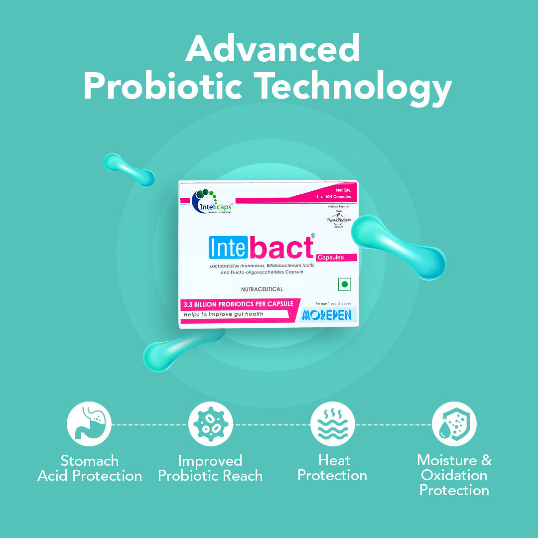 Dr Morpen Intebact Probiotic Capsules - Distacart