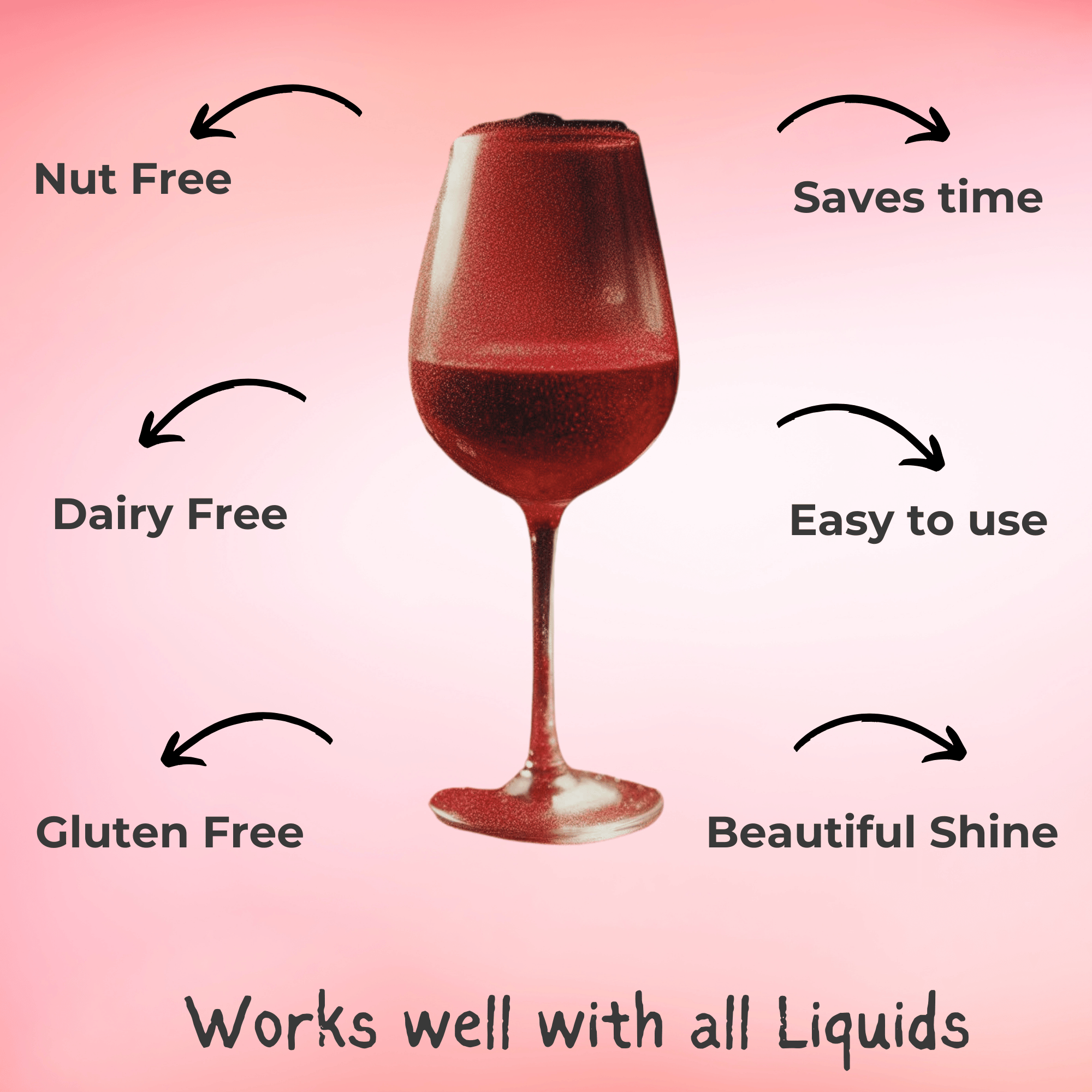 confect sangria red luster dust br b 5 gms b