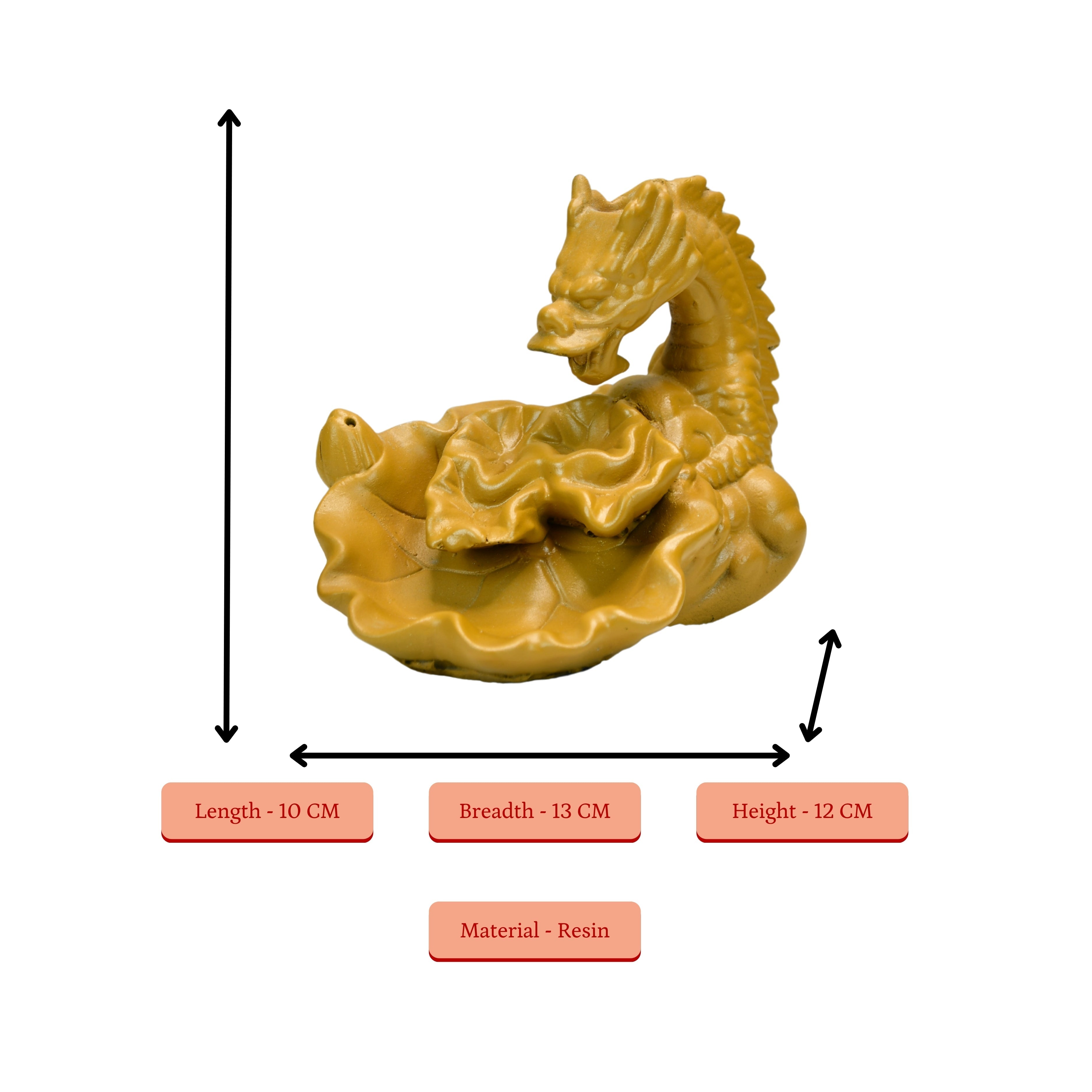 Dragon Smoke Fountain by Sowpeace / Beautiful Resin Showpiece for Home Decor - Distacart