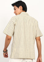 Fabmade Ivory Stripe Calm Shirt