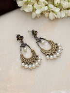 trueBrowns Silver Gold Tone Chandbaali Earrings - Distacart
