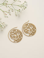 trueBrowns Brass Circular Swirl Earrings - Distacart