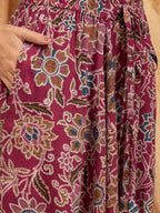 InWeave Burgundy Big Jaal Harem Pant