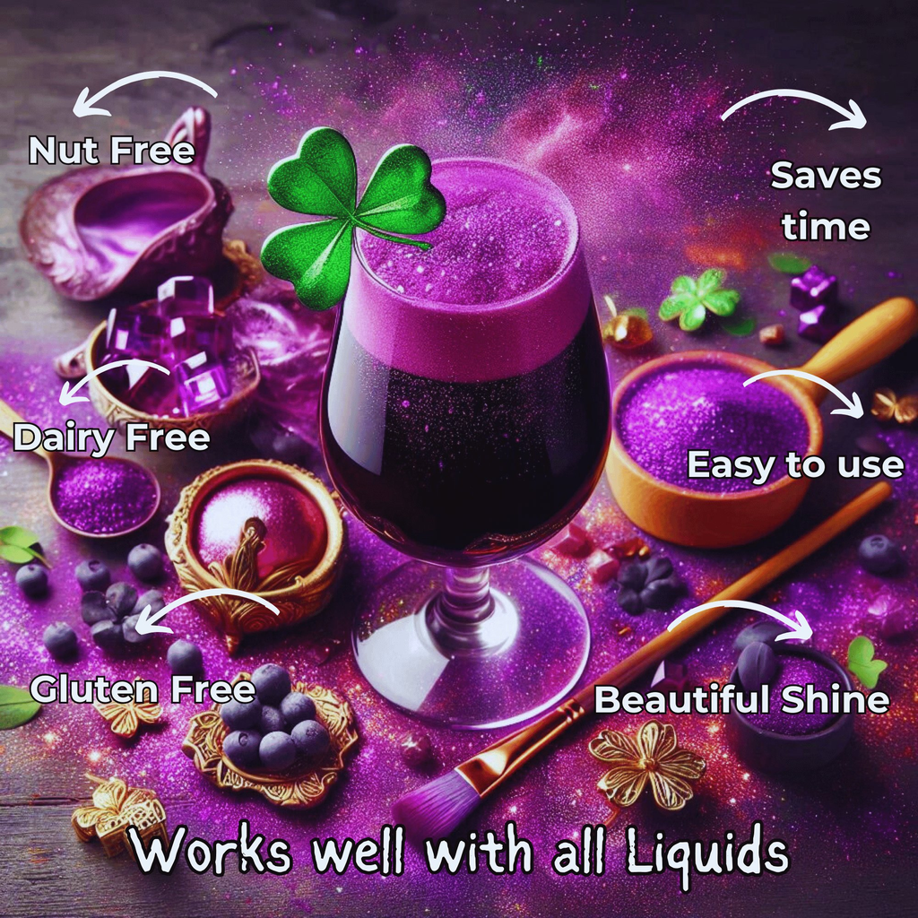 iris purple edible luster dust 5 g