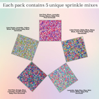 confect rainbow magic sprinkles mix colourful celebration sprinkles for cake decor 140 gms rainbow sprinkles 02