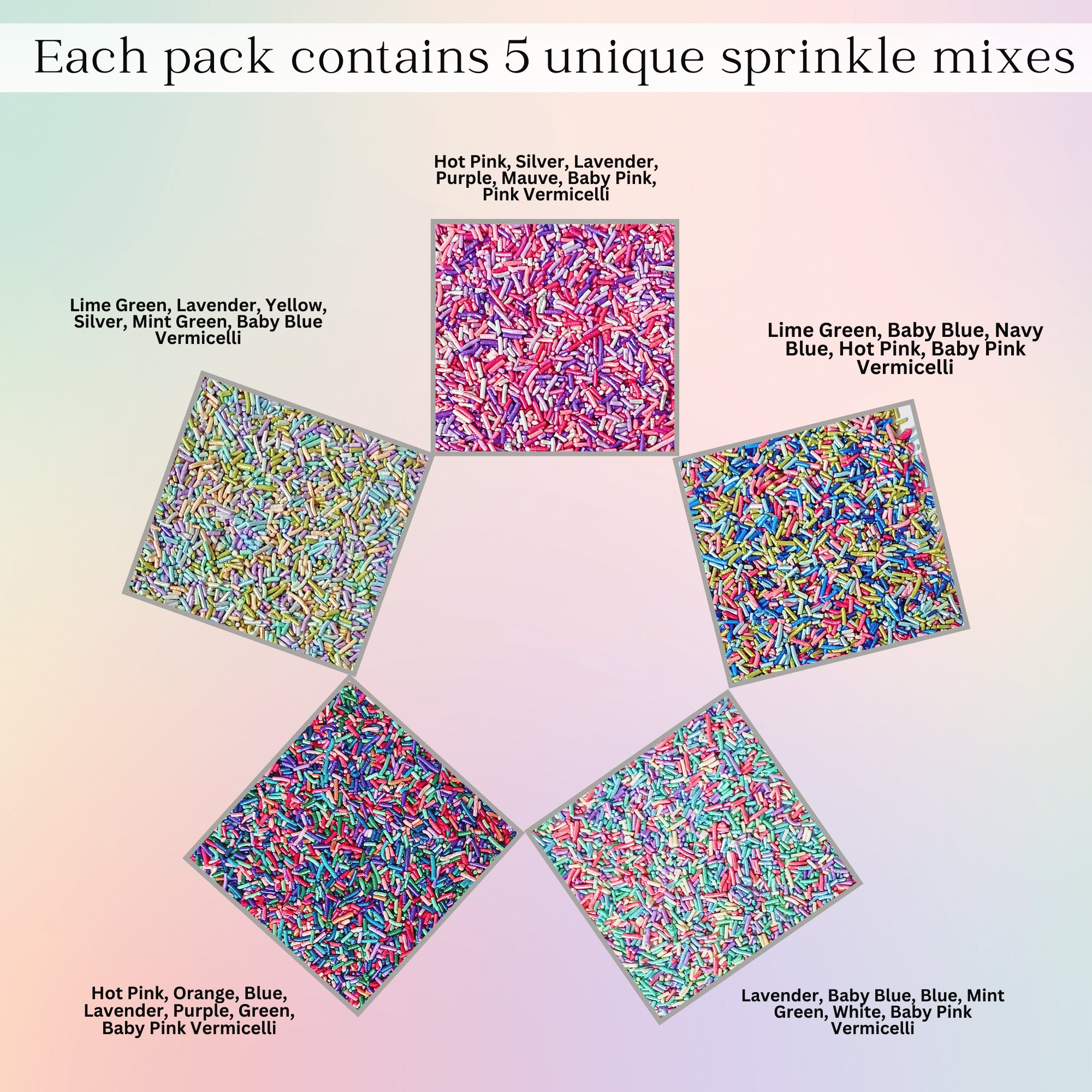 confect rainbow magic sprinkles mix colourful celebration sprinkles for cake decor 140 gms rainbow sprinkles 02