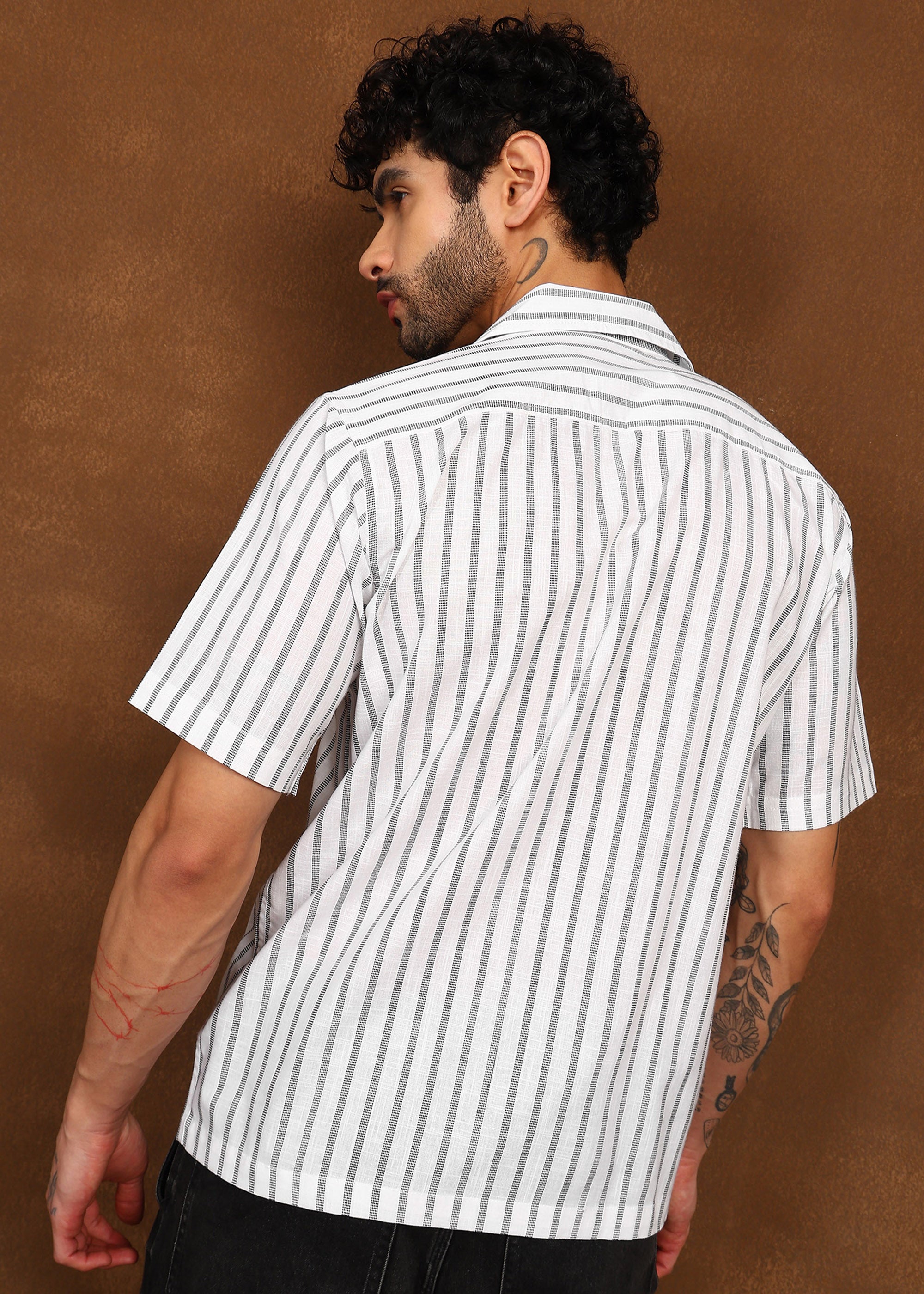 Fabmade Linear Drift Linen Shirt