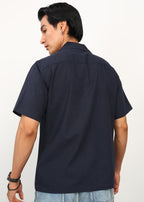 Fabmade Midnight Bloom Linen Shirt