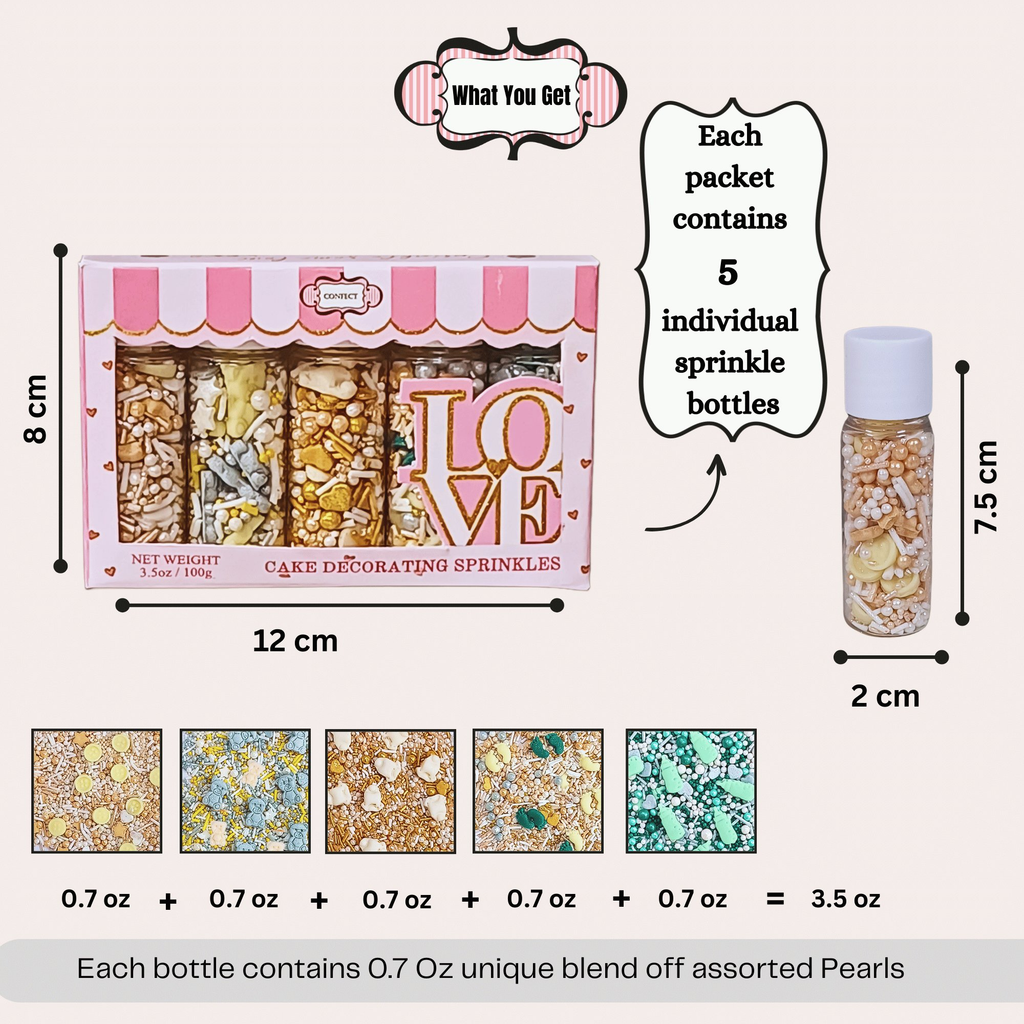 confect baby shower sprinkles birthday sprinkles pack of 5 baby shower 06