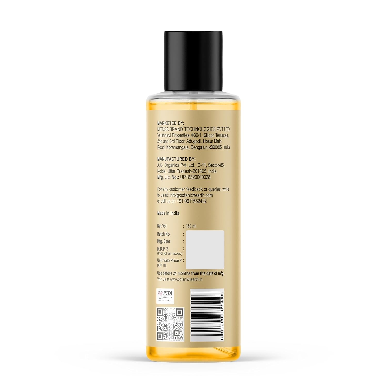 Botanic Hearth 100% Pure & Natural Cold Pressed Castor Oil