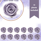 sugar roses for cake cupcake decoration lavender 120 gms