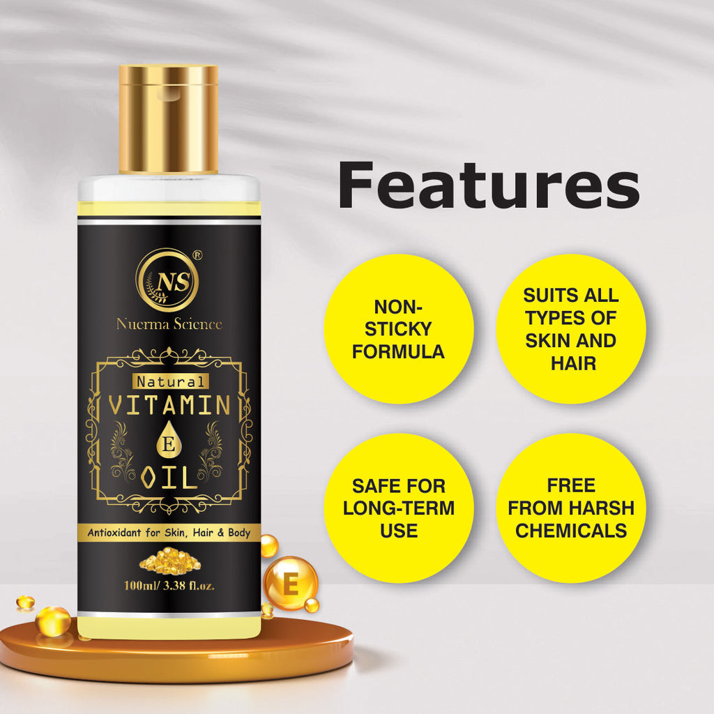 Nuerma Science Vitamin E Oil For Skin, Hair & Body