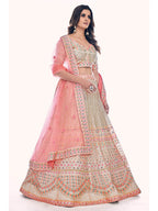 Myra White Soft Net Embroidered Designer Lehenga Choli