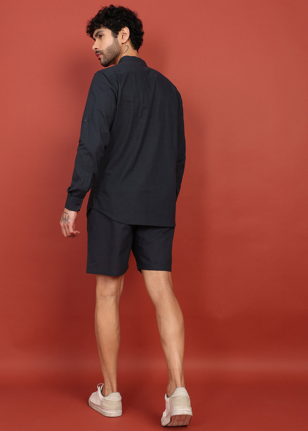 Fabmade Onyx Noir Short Kurta Co-Ord Set