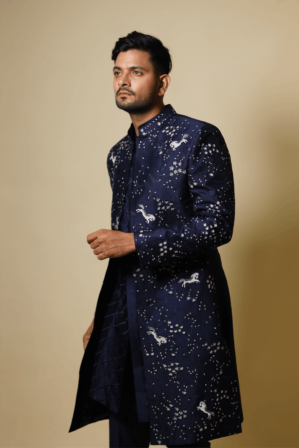 Flying Unicorn Designer Men's Kurta by Hilo Design