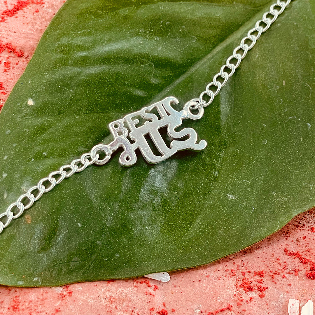 trueBrowns 925 Sterling Silver Best Bhai Silver Chain Rakhi - Distacart