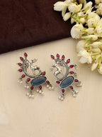 trueBrowns Silver Tone Pearl Drop Earrings - Distacart